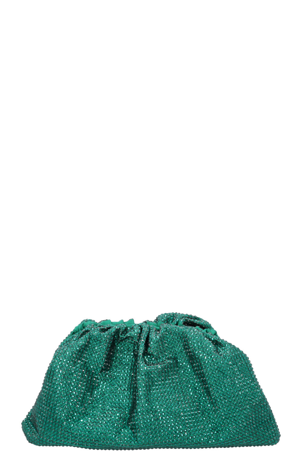 BOTTEGA VENETA Mini Pouch Crystals Emerald Green