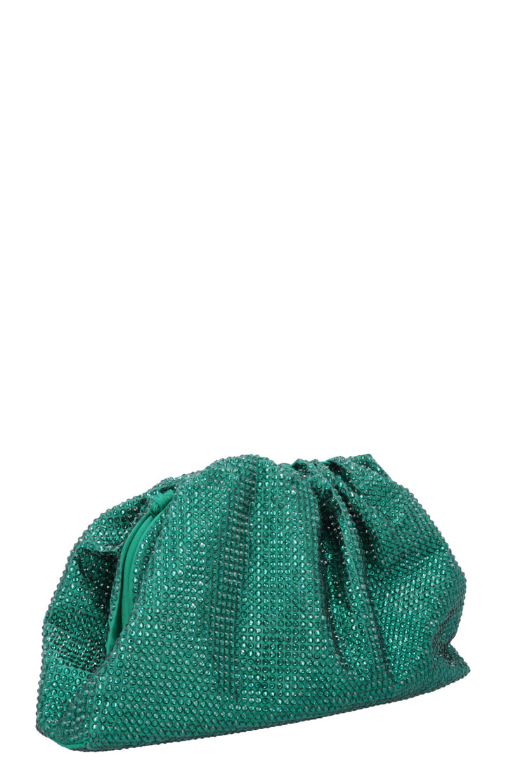 BOTTEGA VENETA Mini Pouch Crystals Emerald Green
