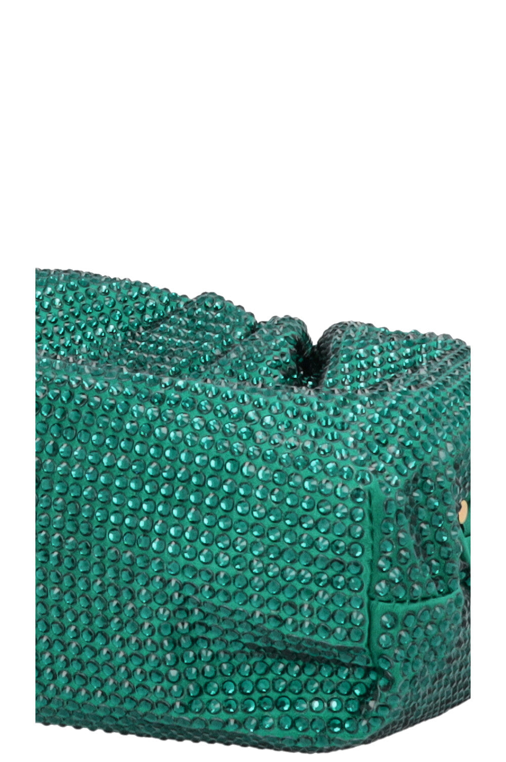 BOTTEGA VENETA Mini Pouch Crystals Emerald Green