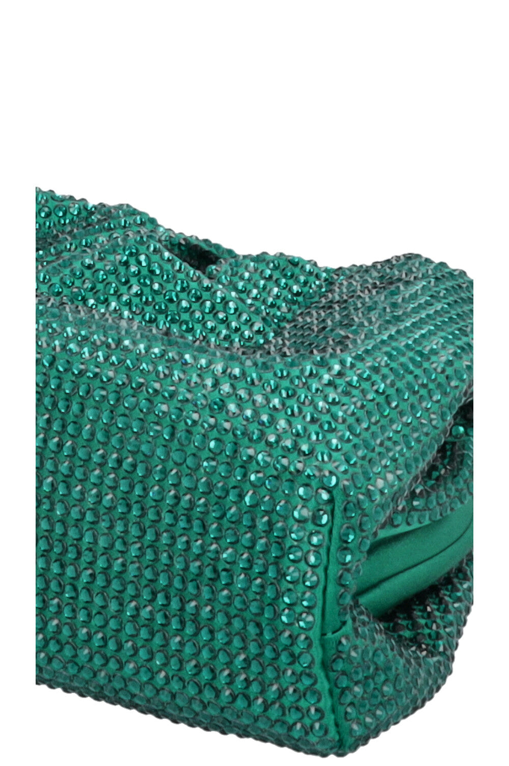 BOTTEGA VENETA Mini Pouch Crystals Emerald Green