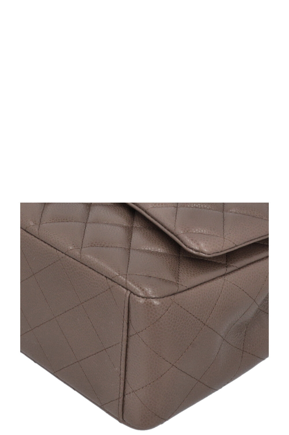 CHANEL Timeless Maxi Double Flap Khaki Caviar