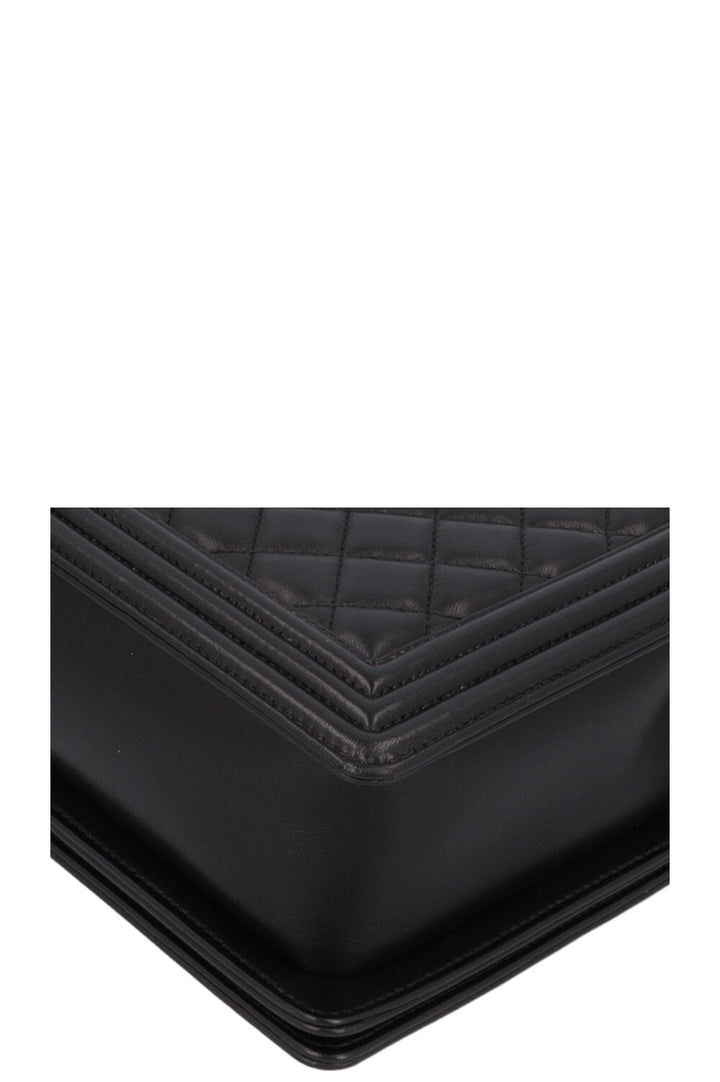 CHANEL Large Boy Bag Black Lambskin