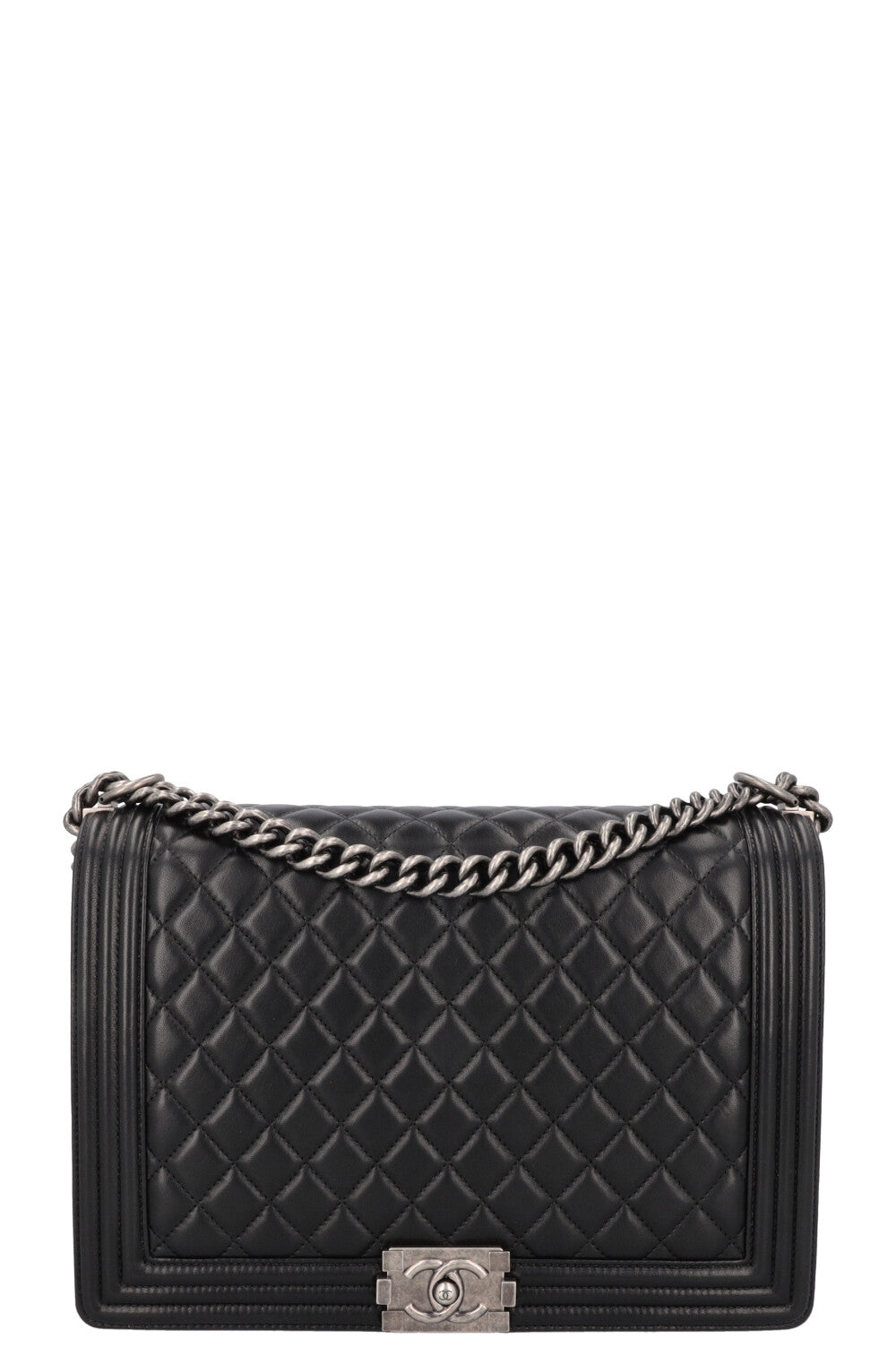 CHANEL Large Boy Bag Black Lambskin