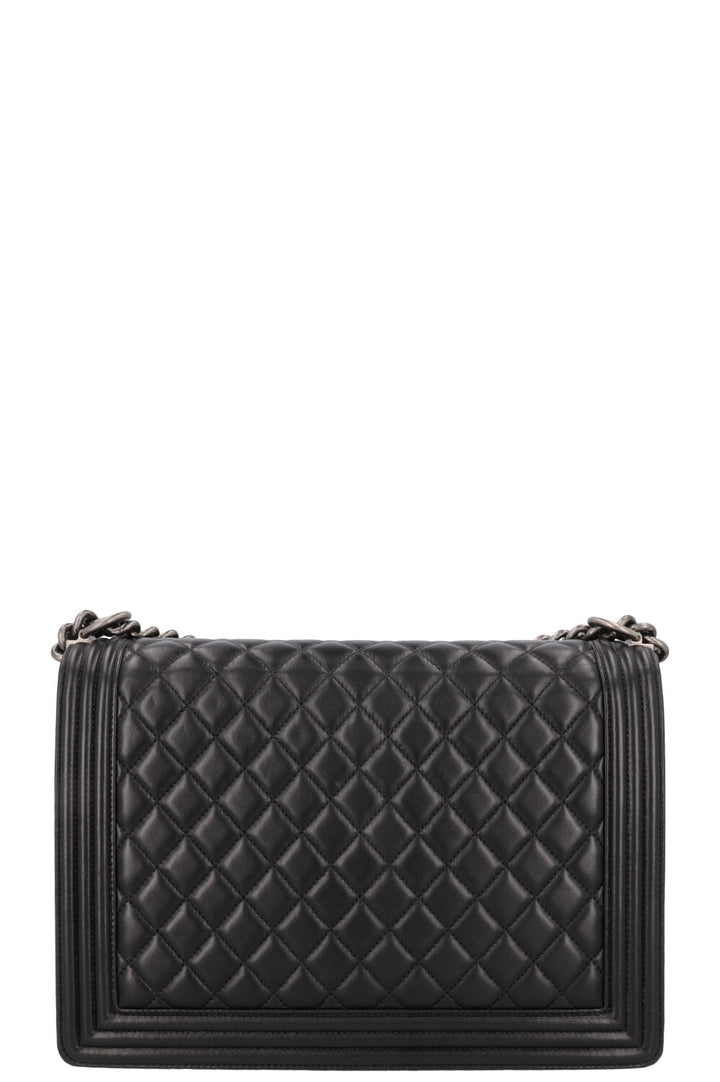 CHANEL Large Boy Bag Black Lambskin