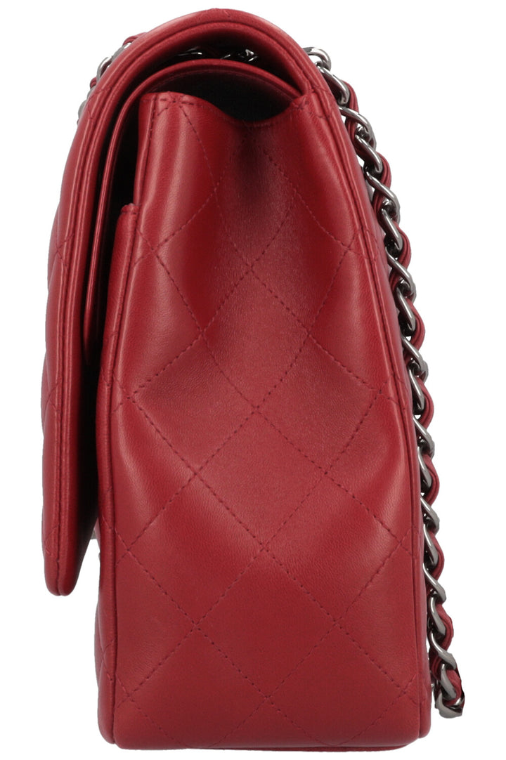 CHANEL Timeless Maxi Double Flap Red Lambskin