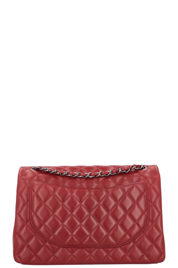 CHANEL Timeless Maxi Double Flap Red Lambskin