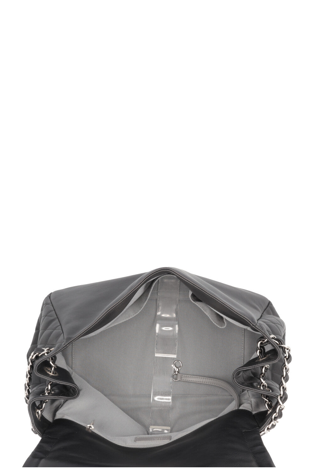 CHANEL CC Flap Bag Leather Black