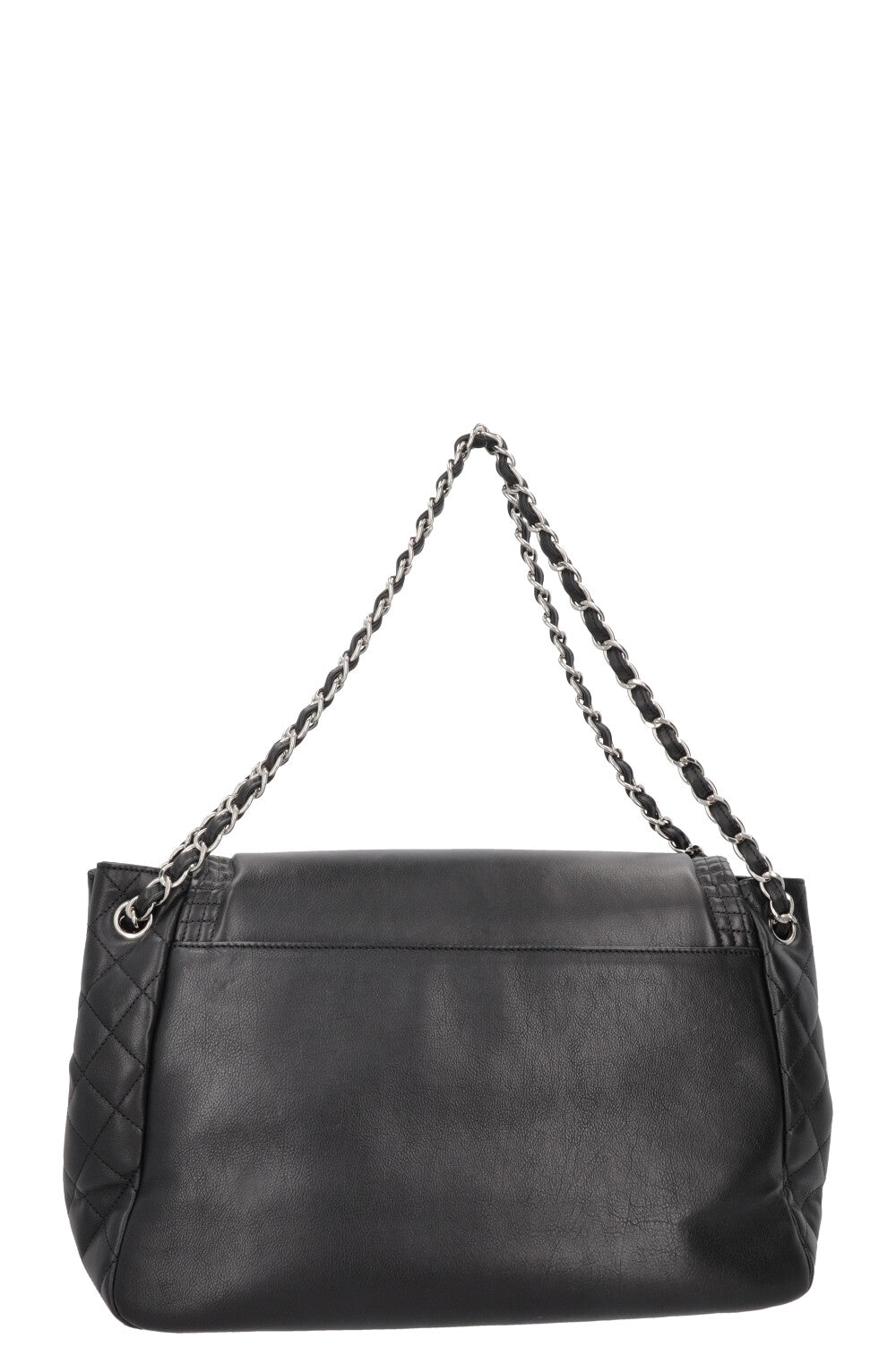 CHANEL CC Flap Bag Leather Black