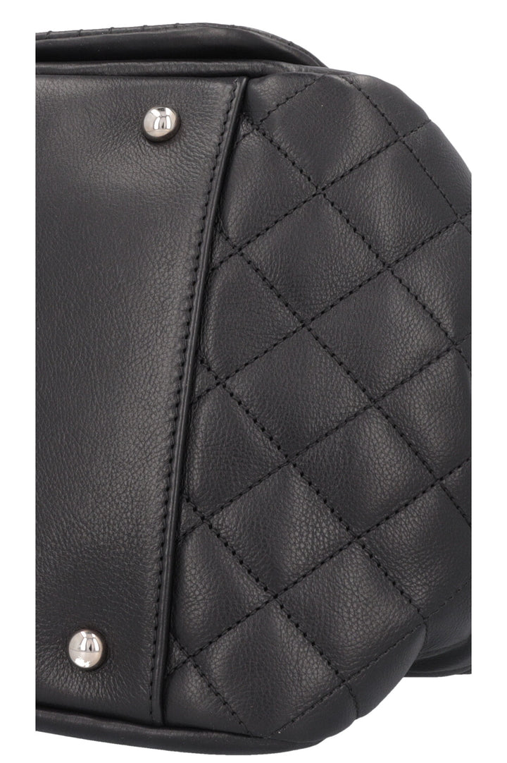 CHANEL CC Flap Bag Leather Black
