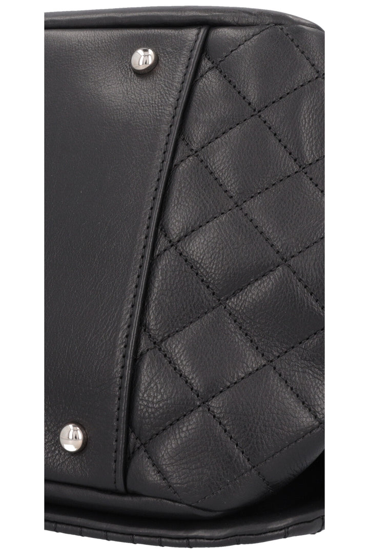 CHANEL CC Flap Bag Leather Black