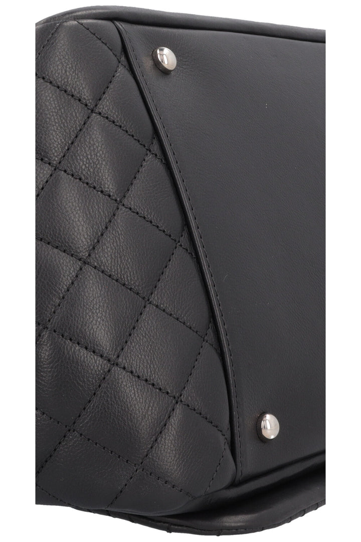 CHANEL CC Flap Bag Leather Black