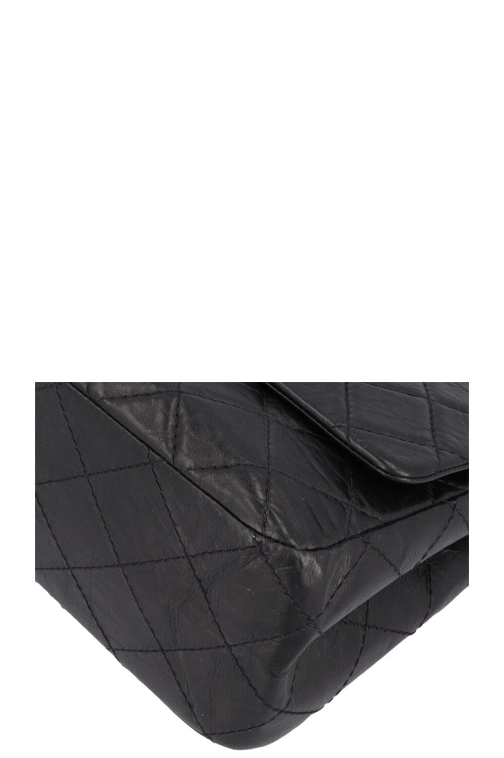 CHANEL 2.55 Reissue Double Flap Maxi Leather Black