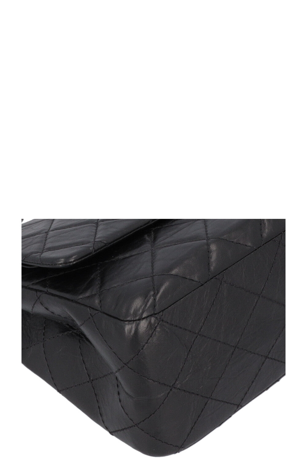 CHANEL 2.55 Reissue Double Flap Maxi Leather Black