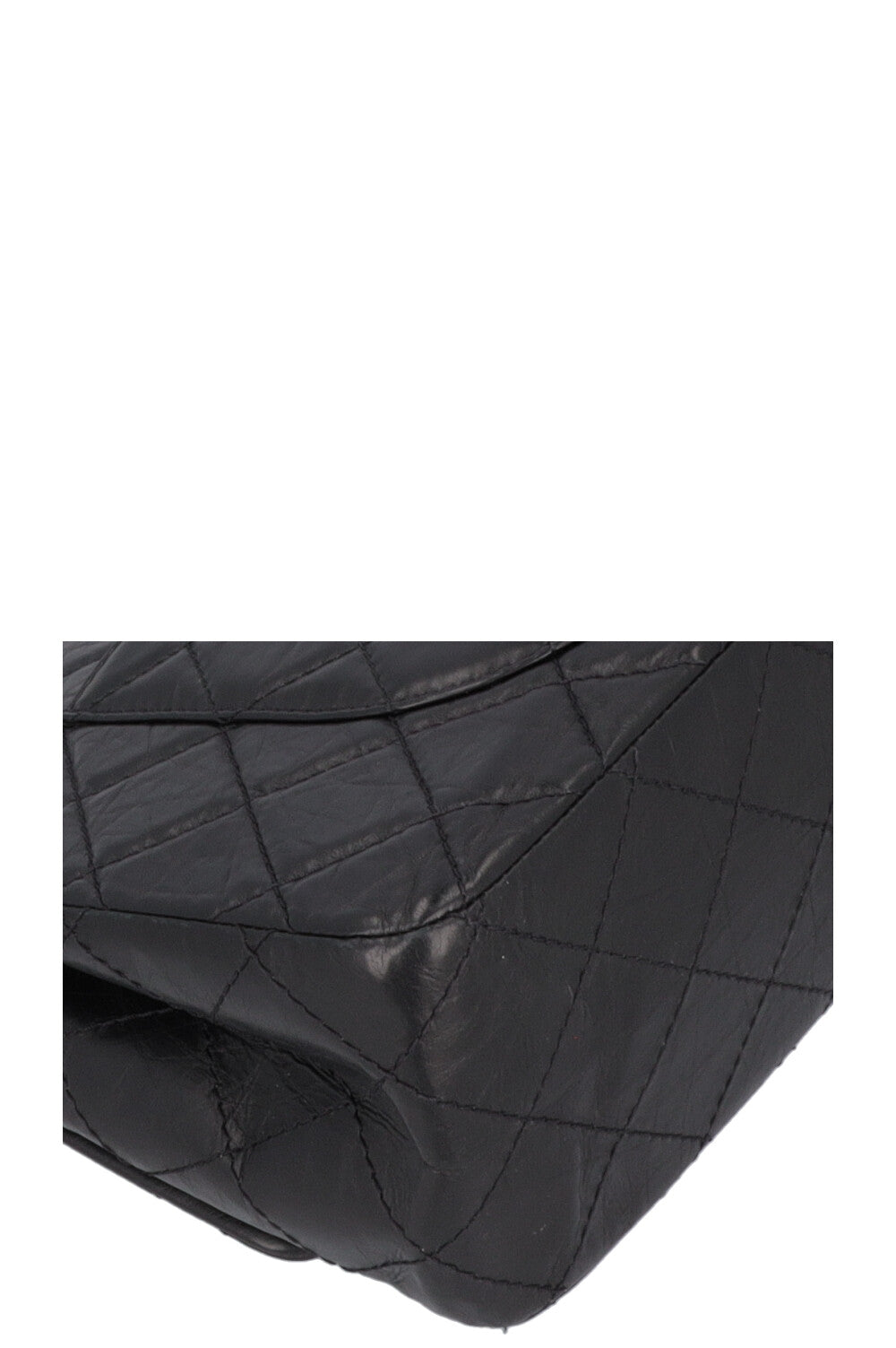 CHANEL 2.55 Reissue Double Flap Maxi Leather Black