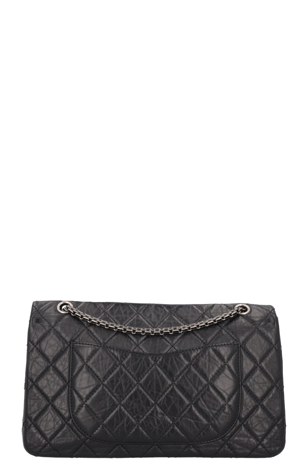 CHANEL 2.55 Reissue Double Flap Maxi Leather Black