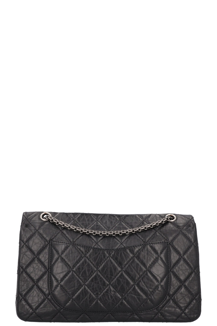 CHANEL 2.55 Reissue Double Flap Maxi Leather Black