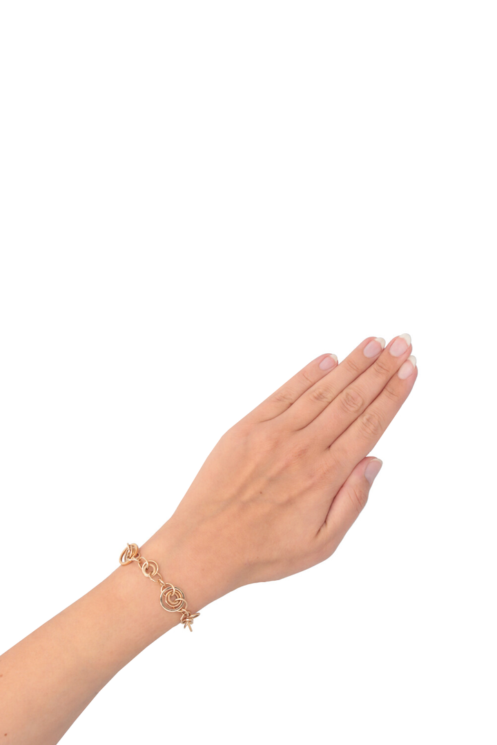 CHOPARD Happy Diamonds Bracelet 18k Rose Gold Diamond