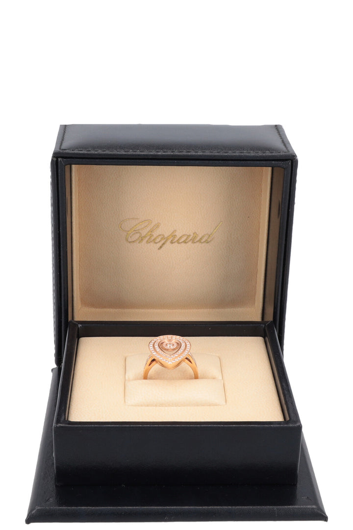 CHOPARD Happy Diamonds Ring 18k Rosegold Diamonds