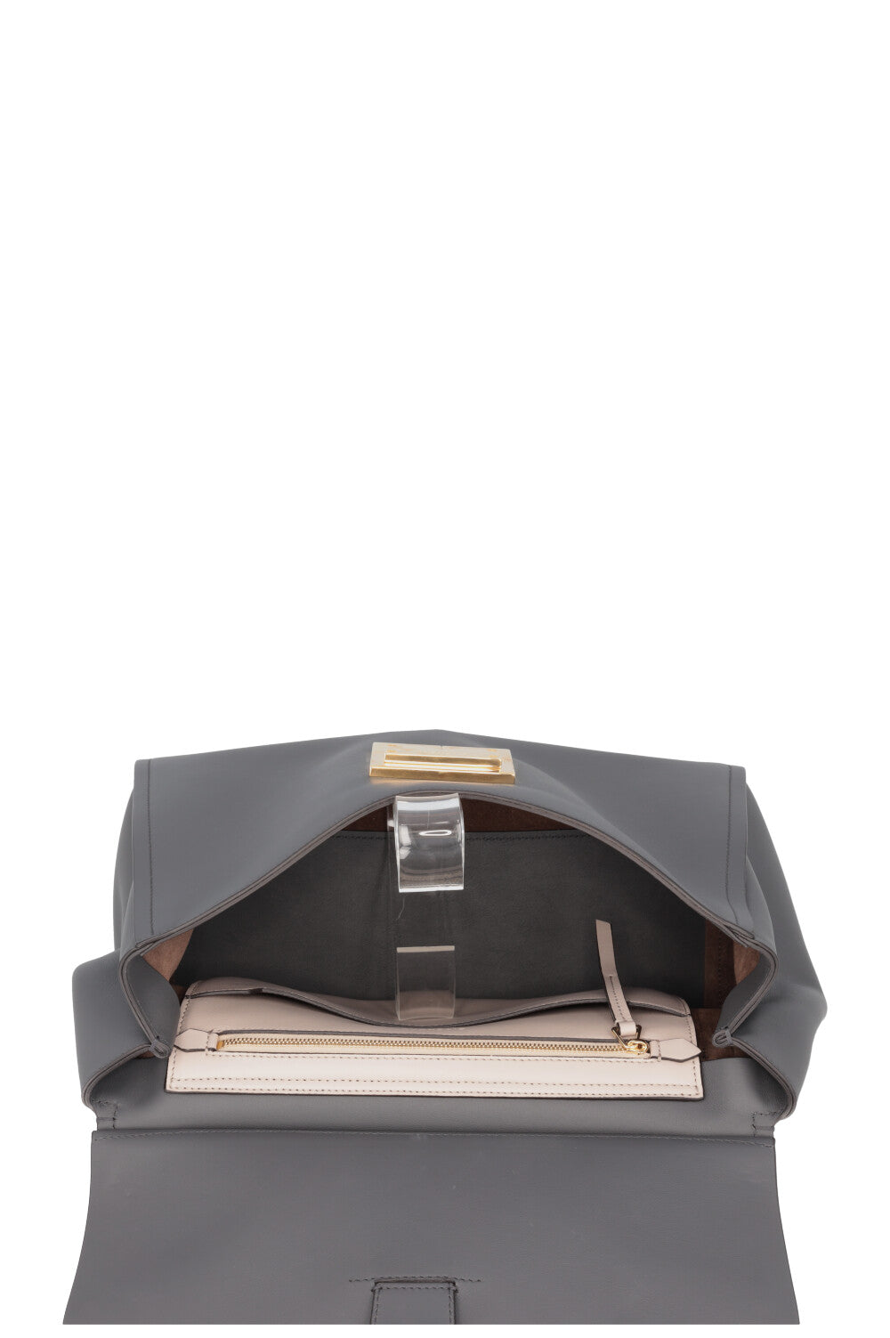GIVENCHY Large Mystic Bag Leather Grey