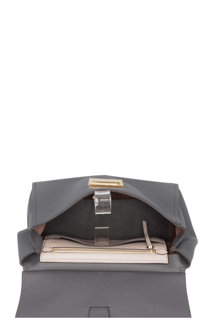 GIVENCHY Large Mystic Bag Leather Grey