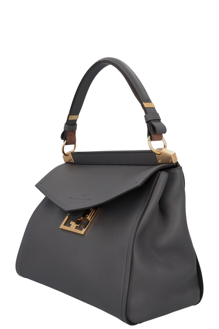 GIVENCHY Large Mystic Bag Leather Grey