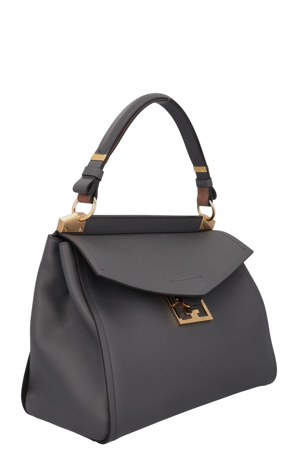 GIVENCHY Large Mystic Bag Leather Grey