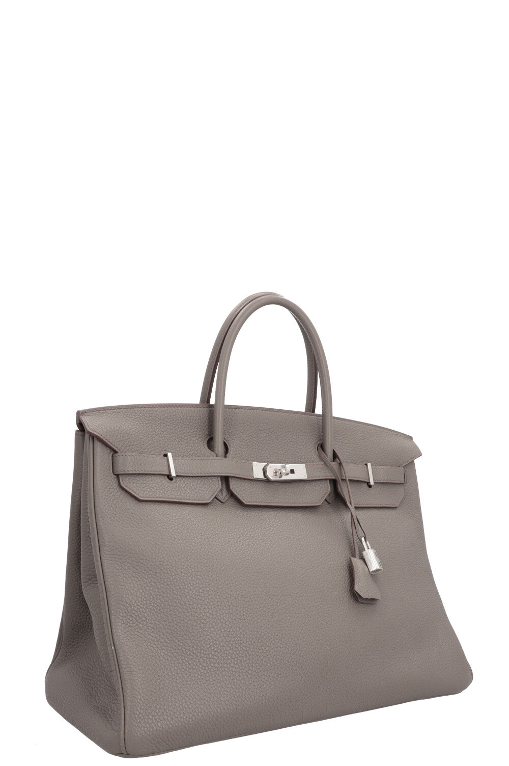 HERMÈS Birkin 40 Retourne Clemence Étain