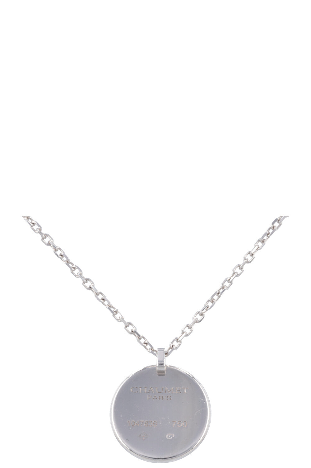 CHAUMET Necklace Amethyst Diamond 18k White Gold