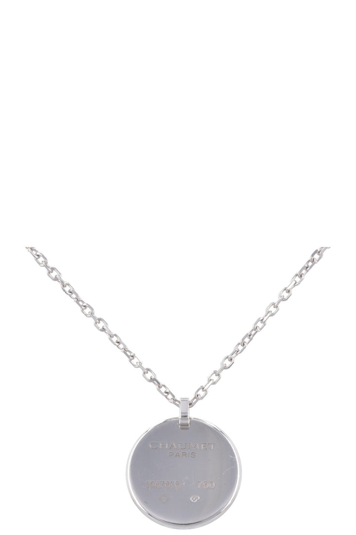 CHAUMET Necklace Amethyst Diamond 18k White Gold