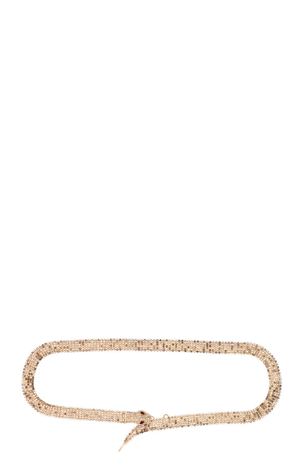 DOLCE&GABBANA Snake Crystal Waist Belt