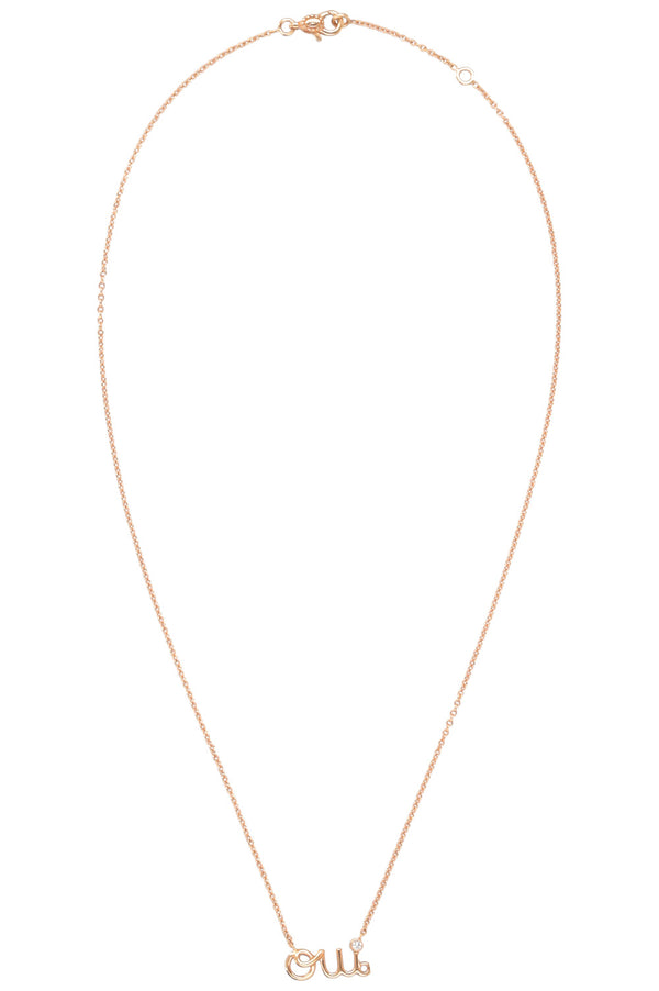 CHRISTIAN DIOR Dioramour Necklace 18k Rose Gold Diamond