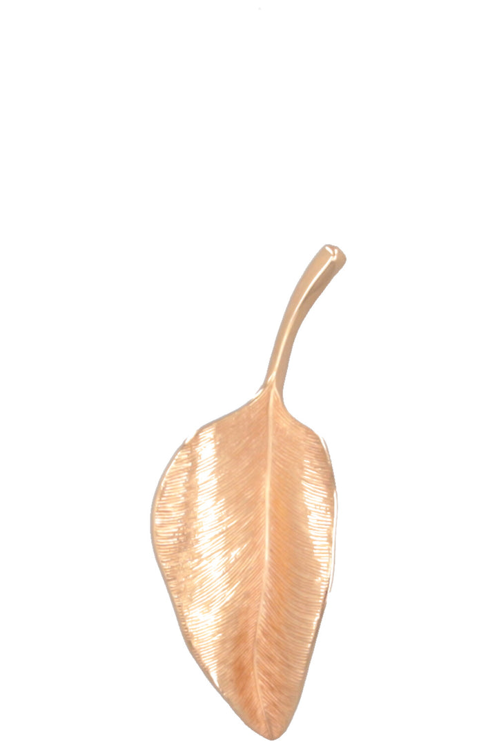 OLE LYNGGAARD Leave Pendant Necklace 18k Rose Gold