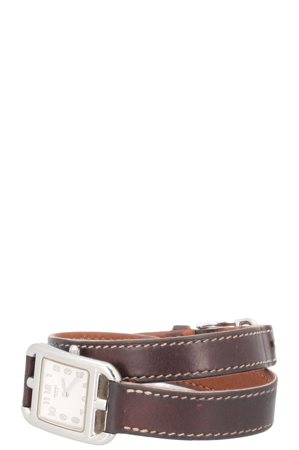 HERMÈS Cape Cod Double Tour Small Palladium