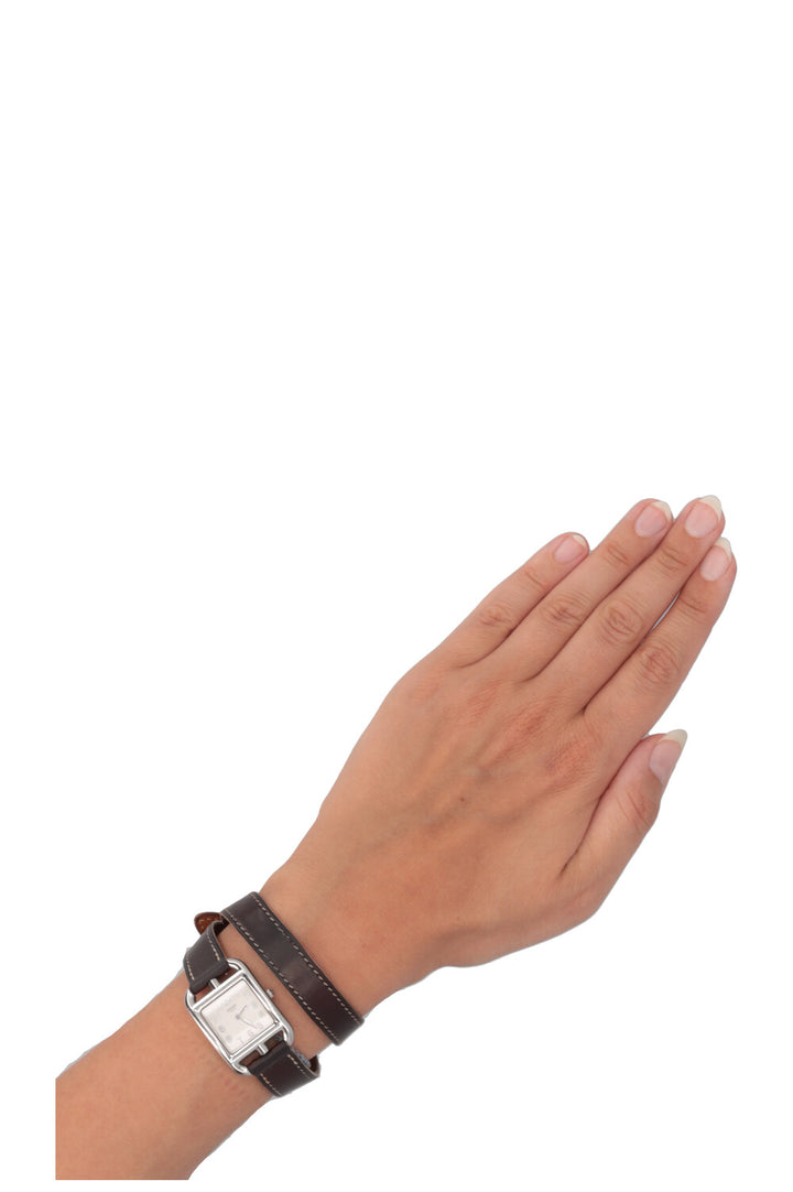 HERMÈS Cape Cod Double Tour Small Palladium