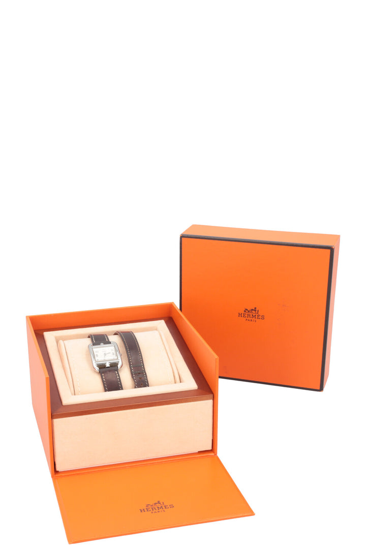 HERMÈS Cape Cod Double Tour Small Palladium