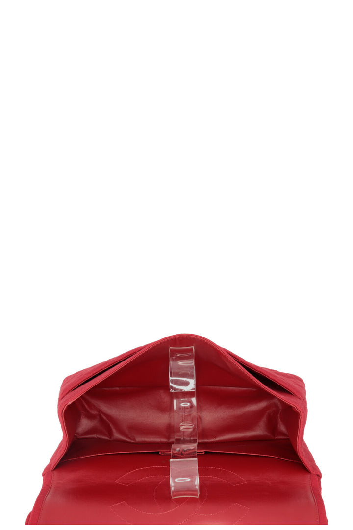 CHANEL 2.55 Reissue Double Flap Medium Canvas Red