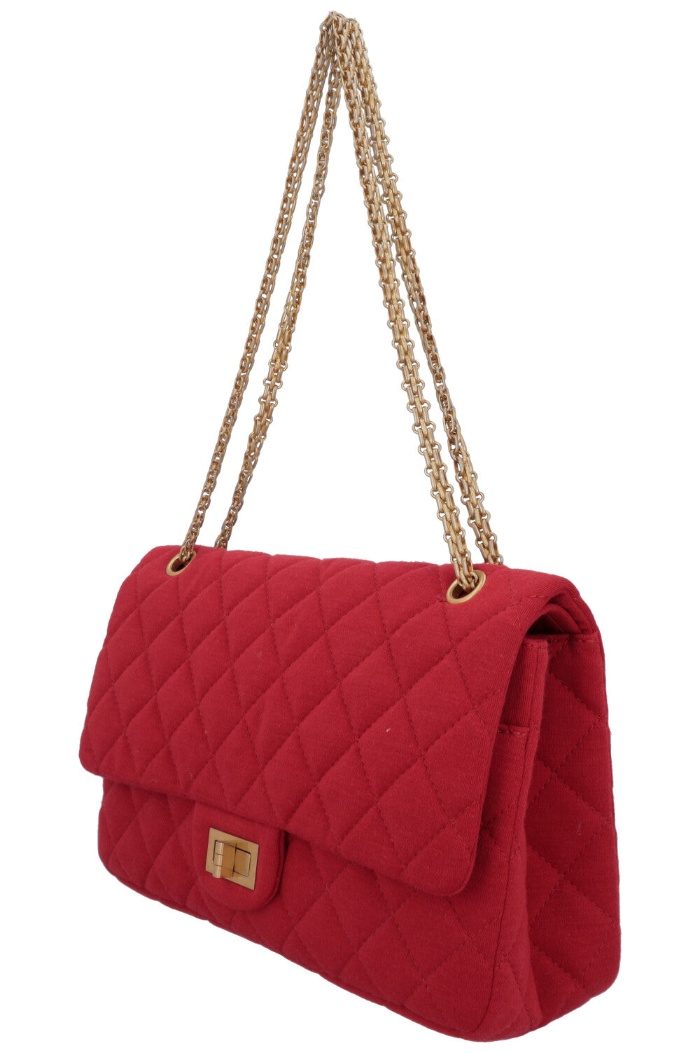 CHANEL 2.55 Reissue Double Flap Medium Canvas Red