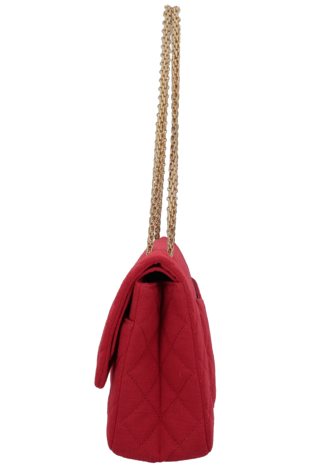 CHANEL 2.55 Reissue Double Flap Medium Canvas Red