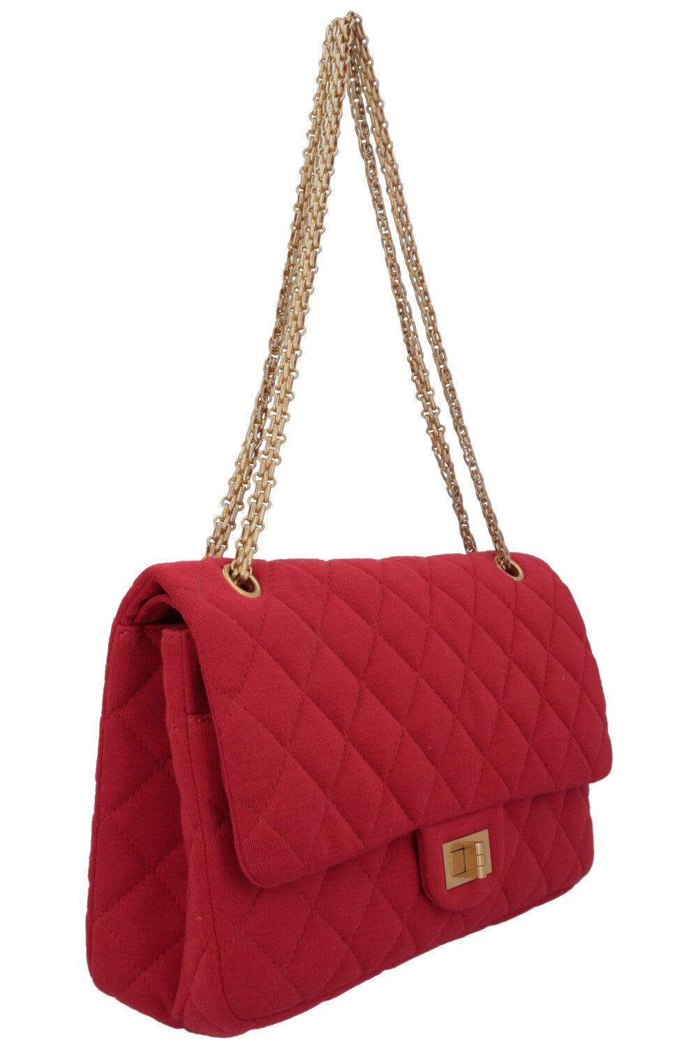 CHANEL 2.55 Reissue Double Flap Medium Canvas Red