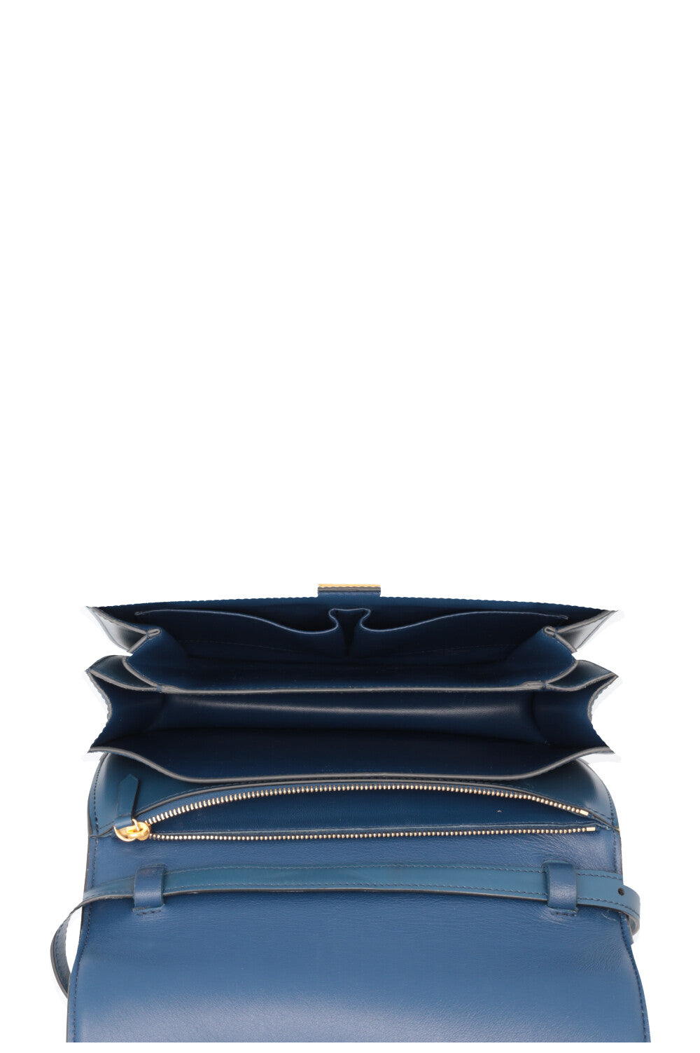 CÉLINE Classic Box Crossbody Bag Blue