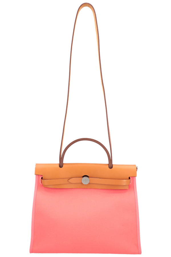 HERMÈS Herbag 31 Zip Vache Hunter Rose Azalee