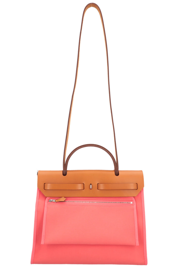 HERMÈS Herbag 31 Zip Vache Hunter Rose Azalee