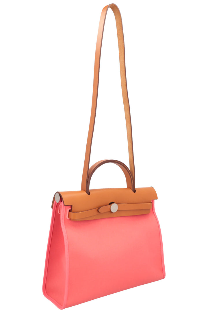 HERMÈS Herbag 31 Zip Vache Hunter Rose Azalee