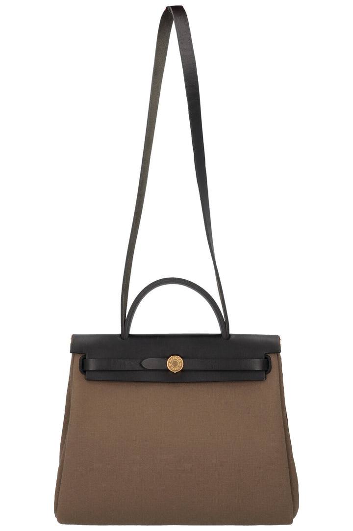 HERMÈS Herbag Zip 31 Canvas Green Black