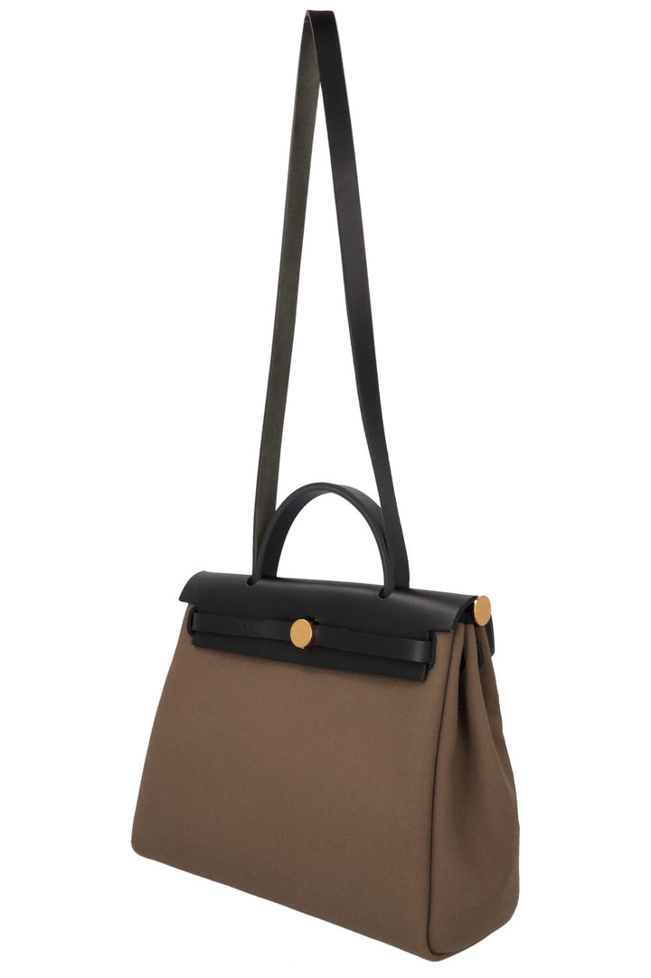 HERMÈS Herbag Zip 31 Canvas Green Black