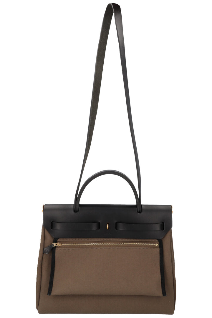 HERMÈS Herbag Zip 31 Canvas Green Black