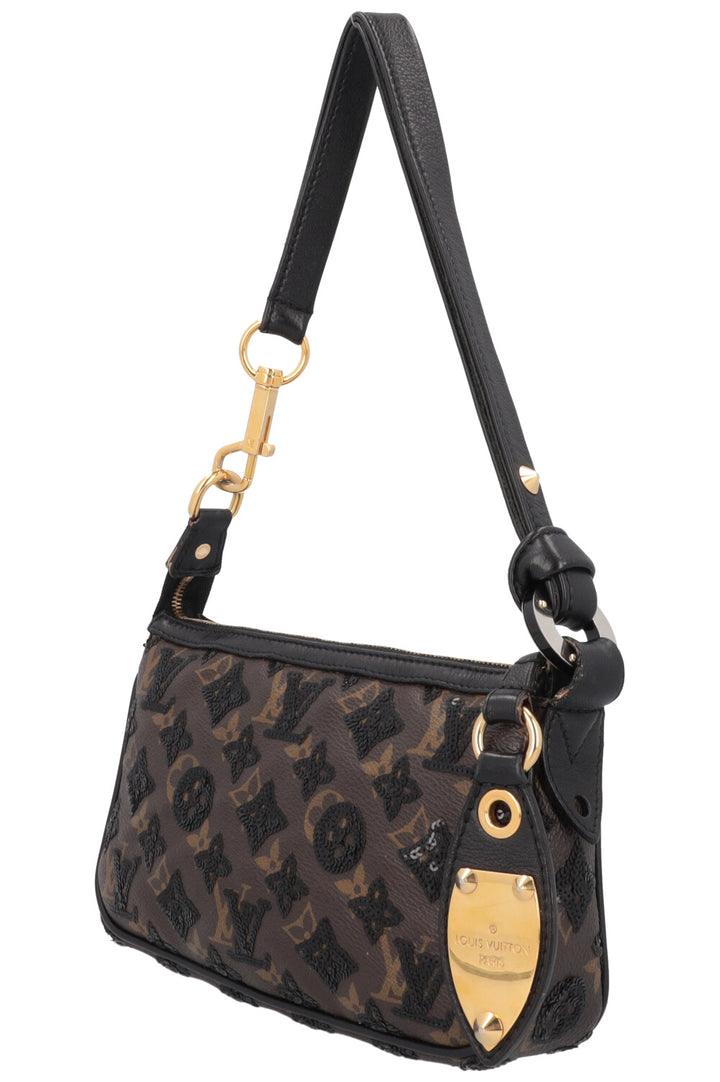 LOUIS VUITTON Pochette Accessoires Eclipse Paillettes MNG Toile