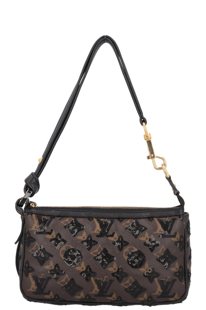 LOUIS VUITTON Pochette Accessoires Eclipse Paillettes MNG Toile