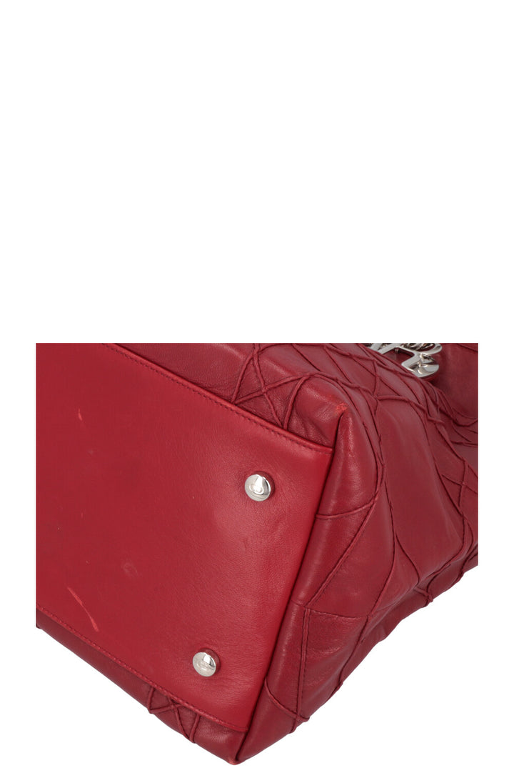 CHRISTIAN DIOR Granville Bag Cannage Red Leather