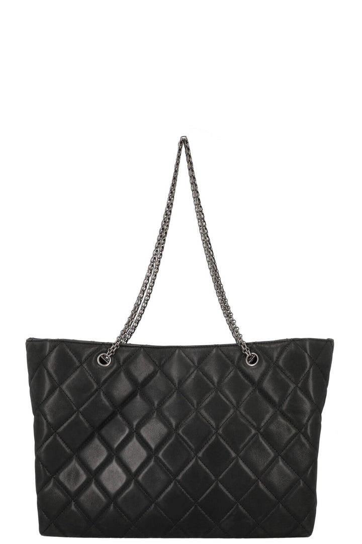 CHANEL 2.55 Reissue Tote Bag Leather Black